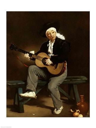 Framed Spanish Singer, 1860 Print