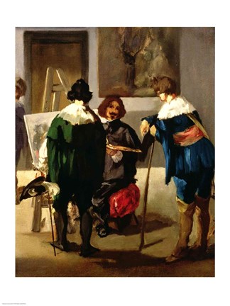 Framed Scene in a Spanish Studio, c.1860 Print