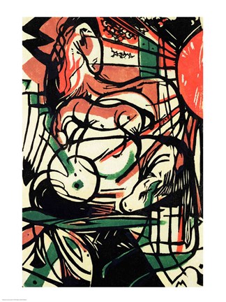Framed Birth of the Horse, 1913 Print