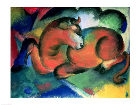 Framed Red Bull, 191 Print