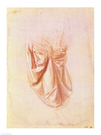 Framed Drapery study Print