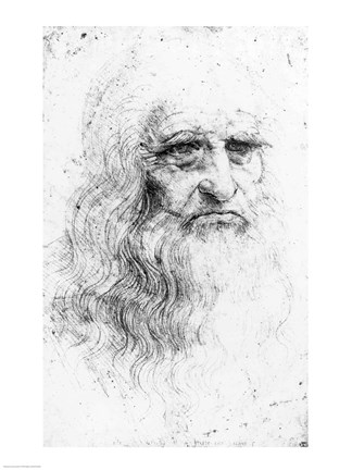 Framed Self portrait - Sketch Print