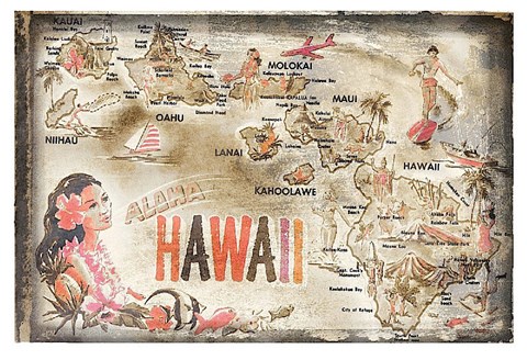 Framed Aloha Hawaii Print
