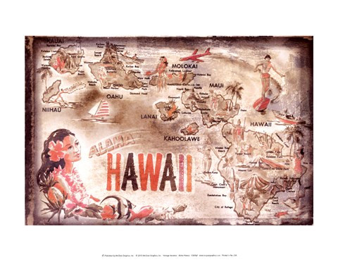 Framed Aloha Hawaii Print