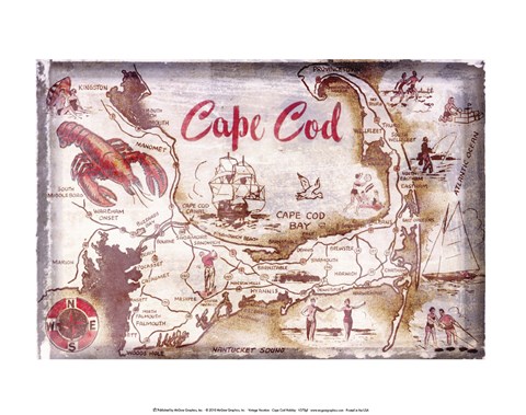 Framed Cape Cod Holiday Print