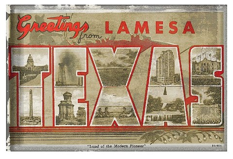 Framed Texas Greetings Print