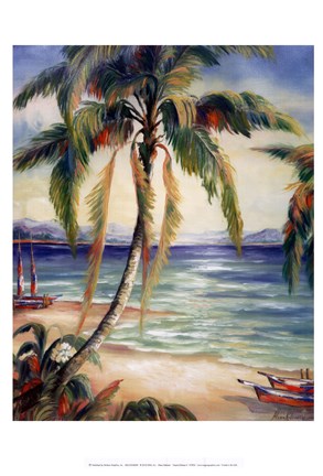 Framed Tropical Breeze II Print