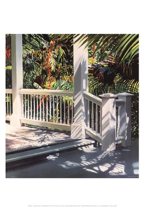 Framed Small Glittering Porch Print