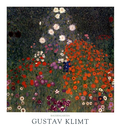 Framed Flowery Garden, c.1907 Print