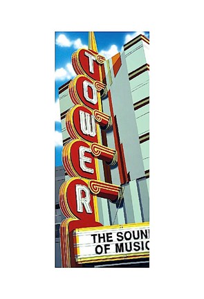 Framed Tower Theater Print