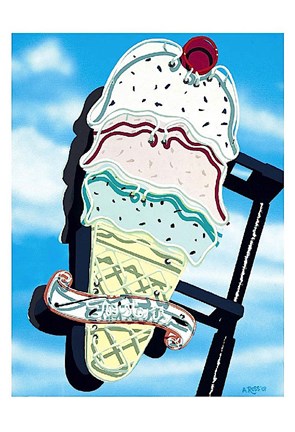 Framed Ice Cream Print