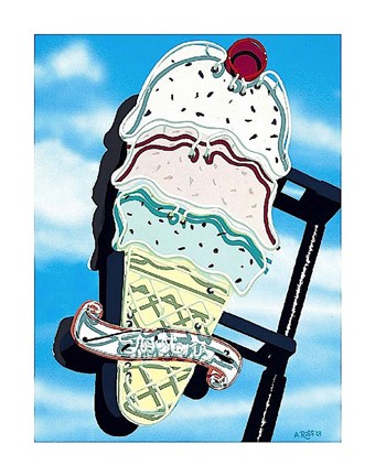 Framed Ice Cream Print