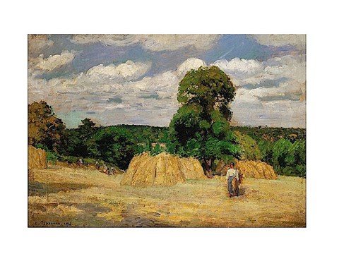 Framed Harvest, 1876 Print