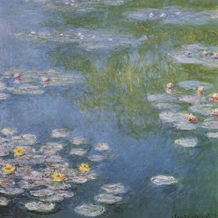 Framed Nympheas at Giverny Print