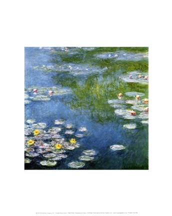 Framed Nympheas at Giverny Print