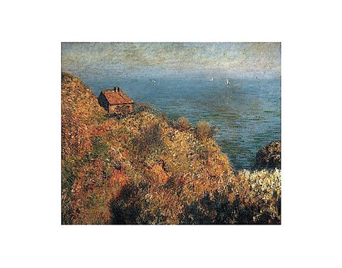 Framed Fishermans lodge at Varengeville Print