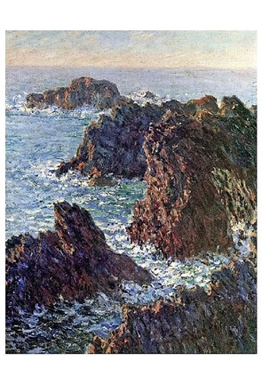 Framed Rock Points at Belle-Ile, 1886 Print