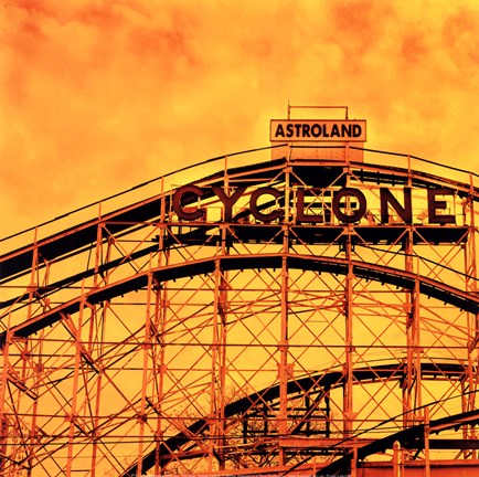 Framed Flaming Cyclone Print