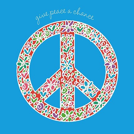 Framed Give Peace a Chance Print