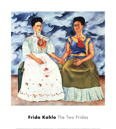 Framed Two Fridas, 1939 Print