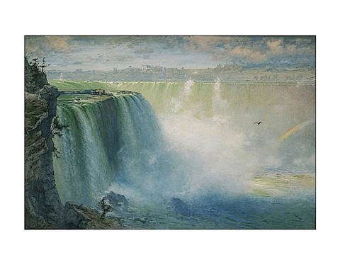 Framed Blue Niagara, 1884 Print