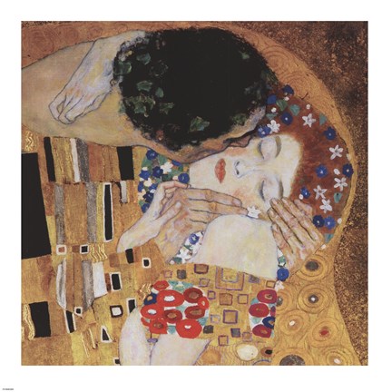 Framed Kiss (detail) Print