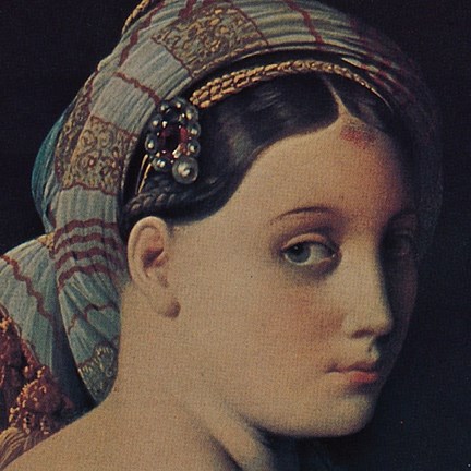 Framed Grand Odalisque (detail) Print