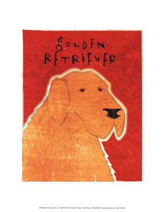 Framed Golden Retriever Print