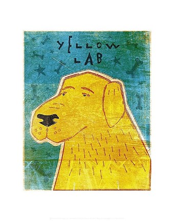 Framed Lab (yellow) Print