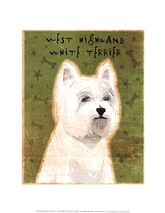 Framed West Highland White Terrier Print
