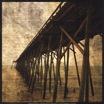 Framed Ocean Pier No. 1 Print