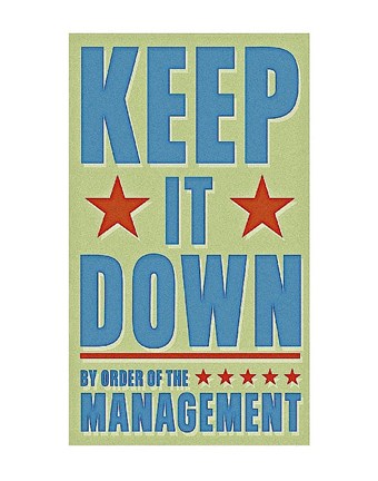 Framed Keep It Down Print