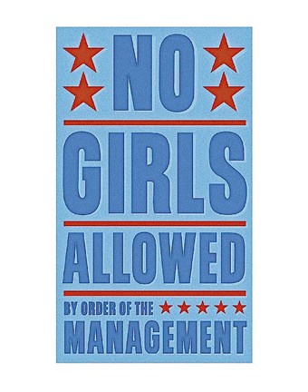Framed No Girls Allowed Print