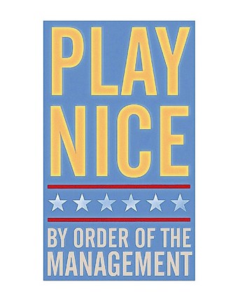 Framed Play Nice Print