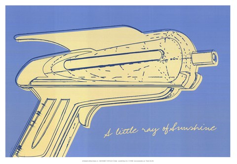 Framed Lunastrella Raygun No. 2 Print