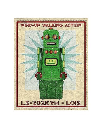 Framed Lois Box Art Robot Print