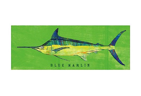 Framed Blue Marlin Print