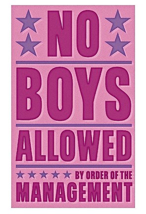 Framed No Boys Allowed Print