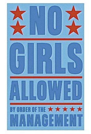 Framed No Girls Allowed Print