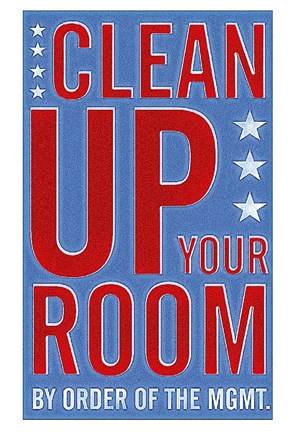 Framed Clean Up Your Room Print