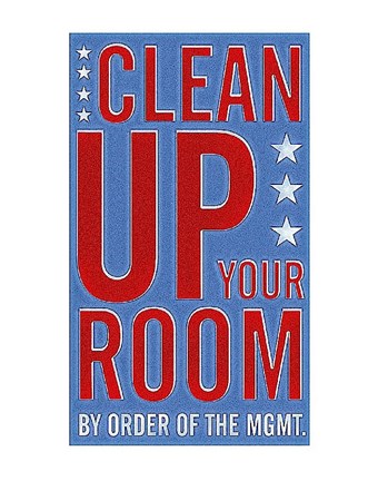 Framed Clean Up Your Room Print