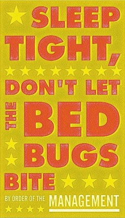 Framed Sleep Tight, Don&#39;t Let the Bedbugs Bite (green &amp; orange) Print