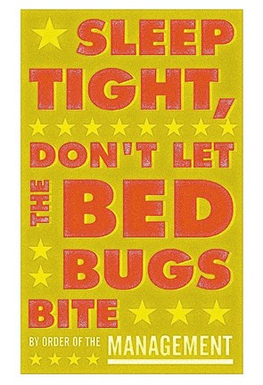 Framed Sleep Tight, Don&#39;t Let the Bedbugs Bite (green &amp; orange) Print