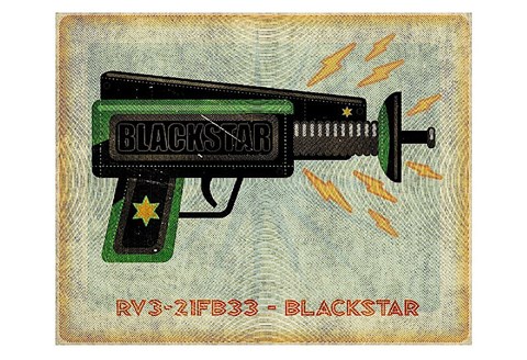 Framed Blackstar Ray Gun Print