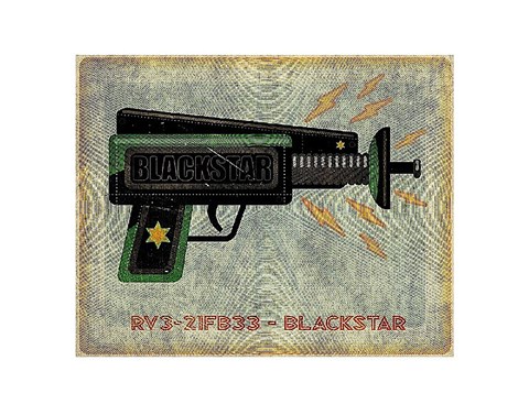 Framed Blackstar Ray Gun Print