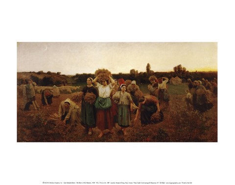 Framed Return of the Gleaners, 1859 Print