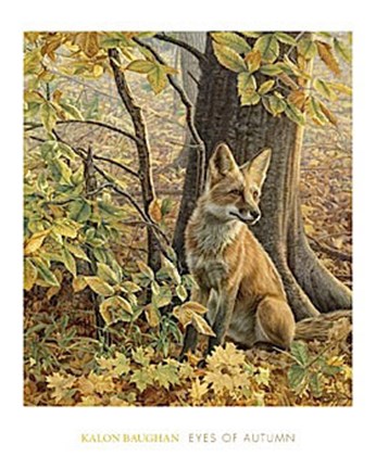 Framed Eyes of Autumn Print