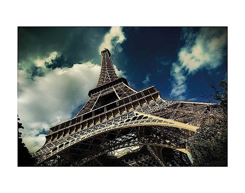 Framed Eiffel Tower (horizontal) Print