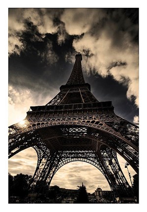 Framed Eiffel Tower (vertical) Print