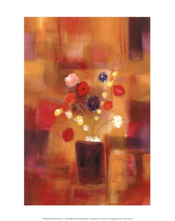 Framed Welcoming Flowers II Print